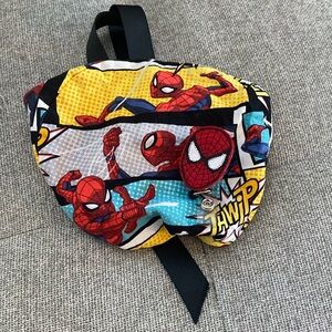 Marvel Spider-Man ponytail scrub cap with badge reel